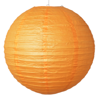 12 x Orange Round 8" Paper Lantern