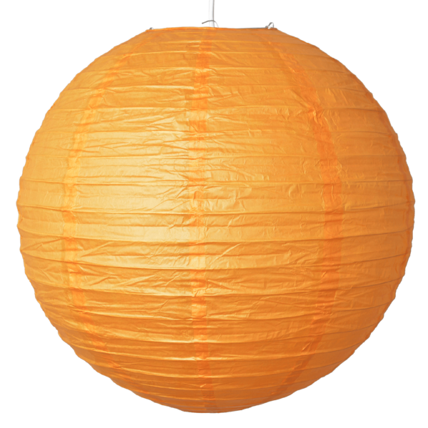 12 x Orange Round 8" Paper Lantern