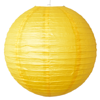 12 x Yellow Round 8" Paper Lantern