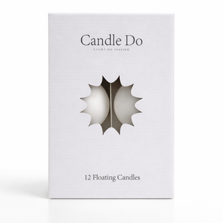 120 x Candle Do Large Pure White Unscented Floating Candles 7-9hrs Bulk