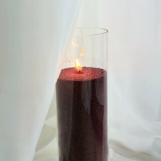 CandleDo Burgundy Red Sand Candle Wax 2kg with 10 Wicks