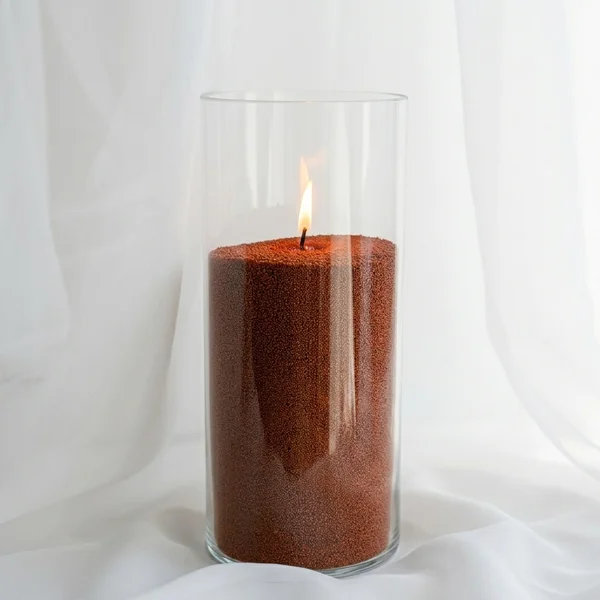 CandleDo Rust Brown Sand Candle Wax 2kg with 10 Wicks
