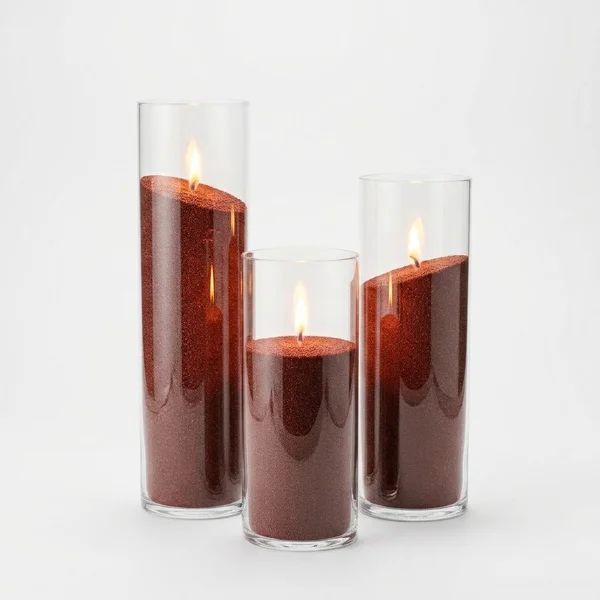 CandleDo Rust Brown Sand Candle Wax 10kg with 50 Wicks
