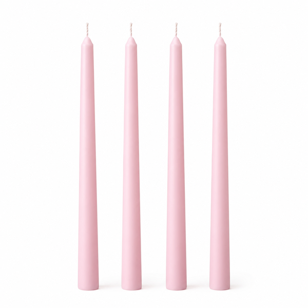 Candle Do 4 x Taper Candles Pink 30cm