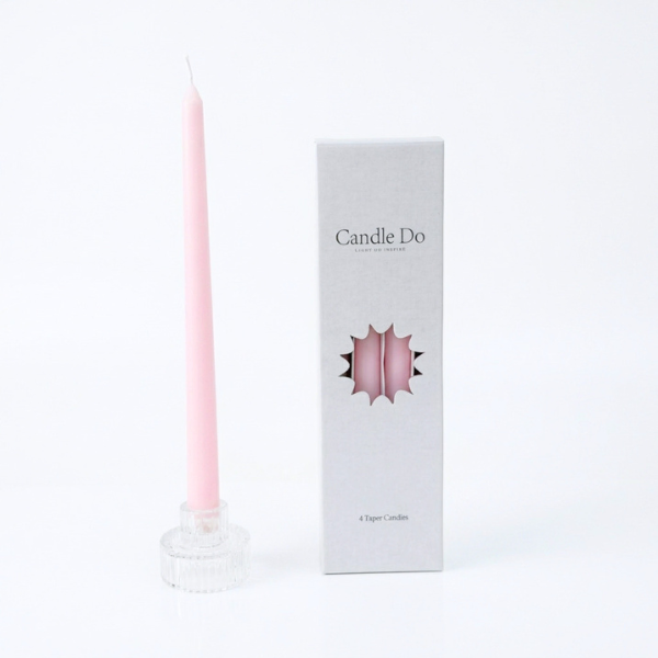 48 x Candle Do Pink Unscented Tapered Taper Candles 30cm Long Wholesale Bulk