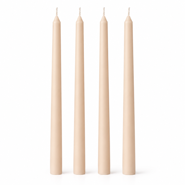 Candle Do 4 x Taper Candles Nude 30cm