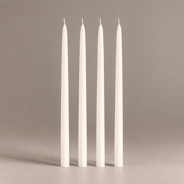 Candle Do 4 x Statement Taper Candles Off White 40cm