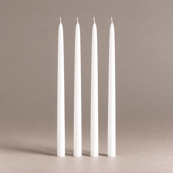 Candle Do 4 x Statement Taper Candles White 40cm