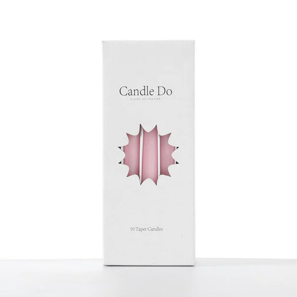 120 x Candle Do Pink Unscented Tapered Taper Candles 25cm Long Wholesale Bulk