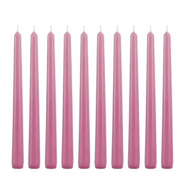 Candle Do 10 x Taper Candle Dusty Pink 25cm