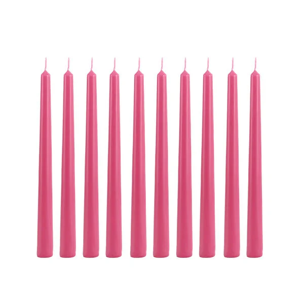 Candle Do 10 x Taper Candle Hot Pink 25cm