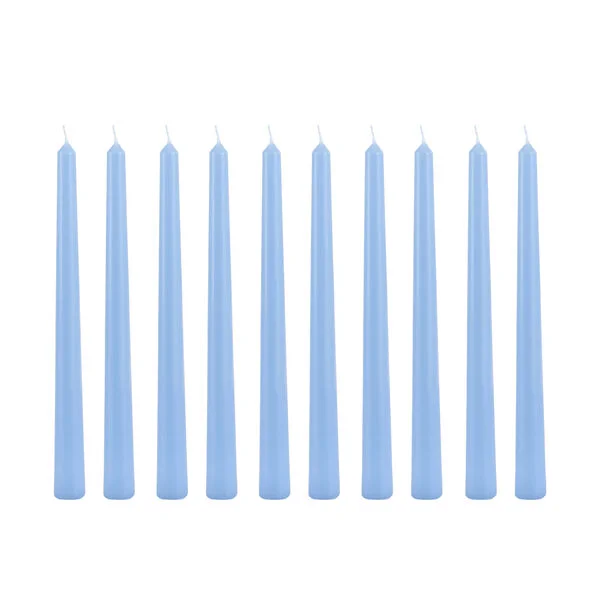 Candle Do 10 x Taper Candle Dusty Blue 25cm