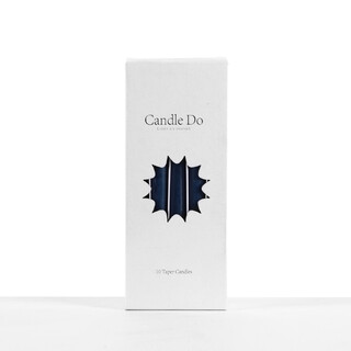 120 x Candle Do Dodge Sapphire Blue Unscented Tapered Taper Candles 25cm Long Wholesale Bulk
