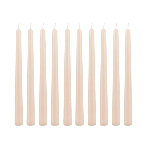 Candle Do 10 x Taper Candle Coffee Latte 25cm