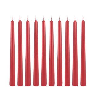 Candle Do 10 x Taper Candle Red 25cm
