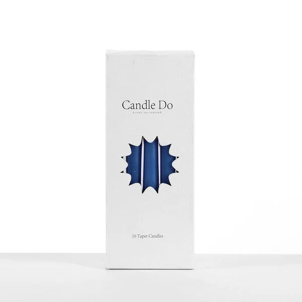 120 x Candle Do Argentinian Blue Unscented Tapered Taper Candles 25cm Long Wholesale Bulk