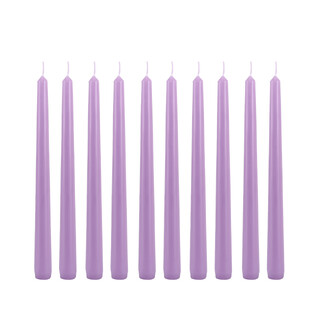 Candle Do 10 x Taper Candle Lavender Purple 25cm