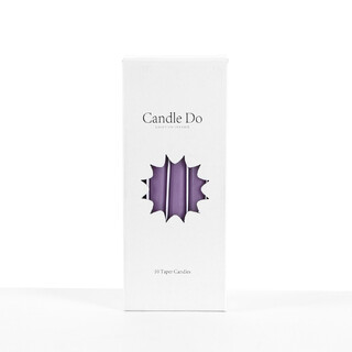 120 x Candle Do Lavender Purple Unscented Tapered Taper Candles 25cm Long Wholesale Bulk