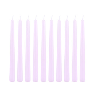 Candle Do 10 x Taper Candle Lilac 25cm