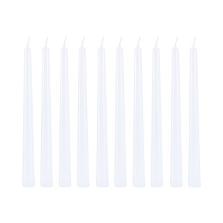 Candle Do 10 x Taper Candle White 25cm