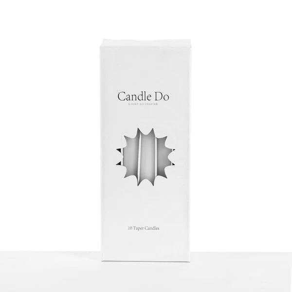 120 x Candle Do Off White Unscented Tapered Taper Candles 25cm Long Wholesale Bulk