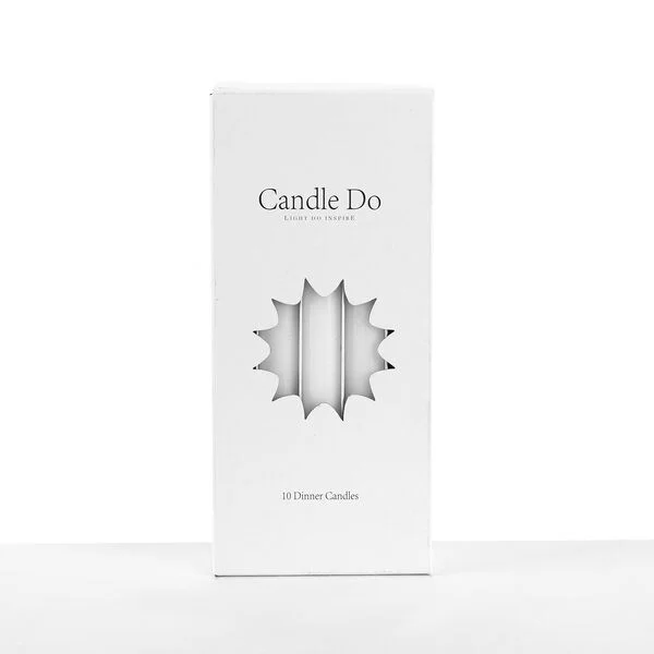 120 x Candle Do White Unscented Dinner Candles 25cm Long Wholesale Bulk
