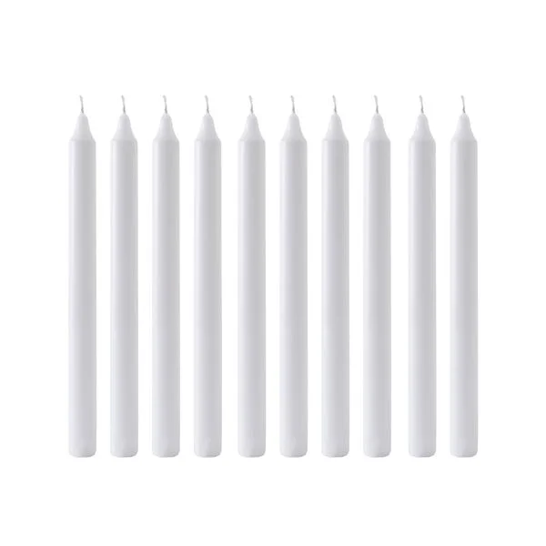 Candle Do 10 x Dinner Candle Off White 25cm