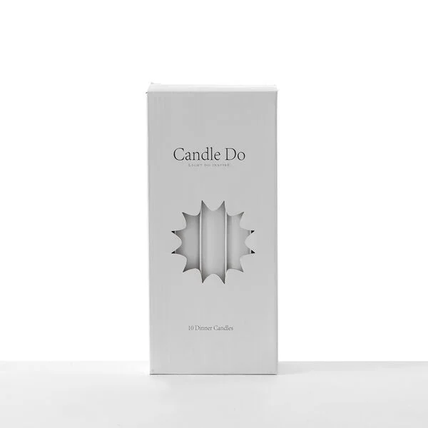 120 x Candle Do Off White Unscented Dinner Candles 25cm Long Wholesale Bulk