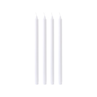 Candle Do 4 x Dinner Candle White 40cm