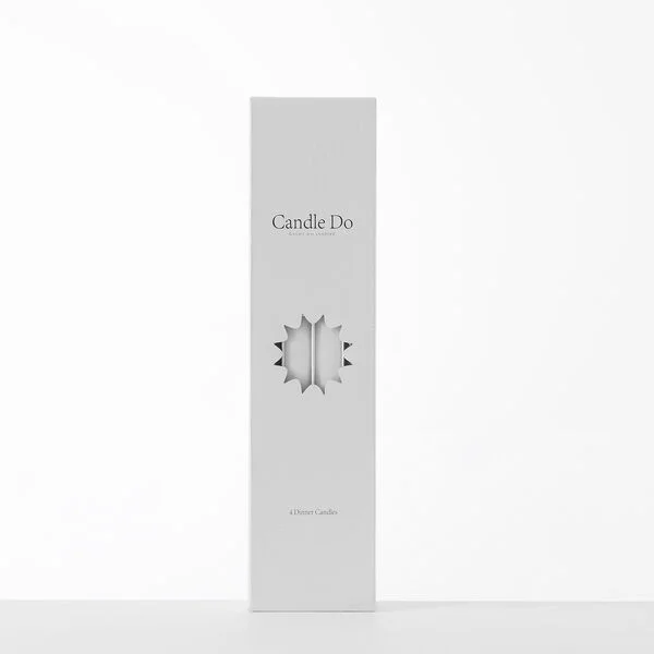 Candle Do 48 x Dinner Candle White 40cm