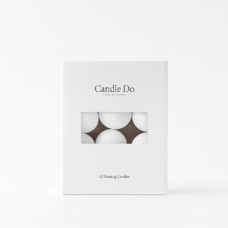12 x Candle Do Pure White Floating Candles 4H