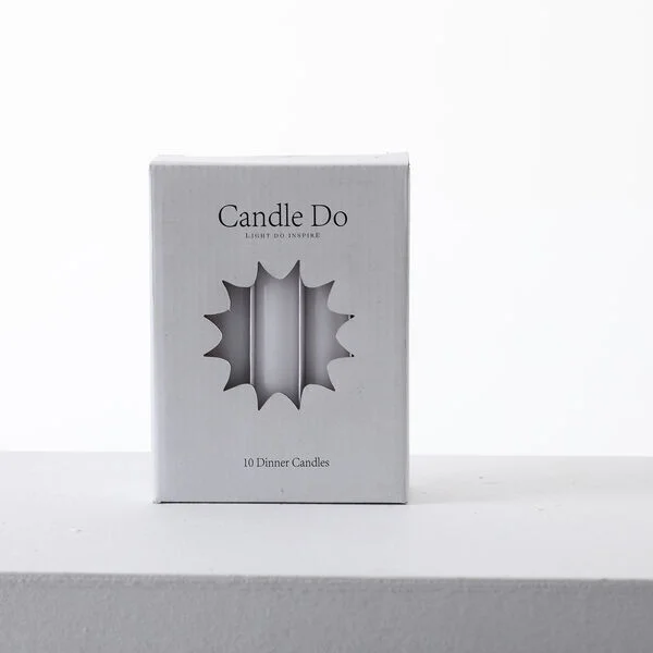 Candle Do 240 x Dinner Candle White 14cm