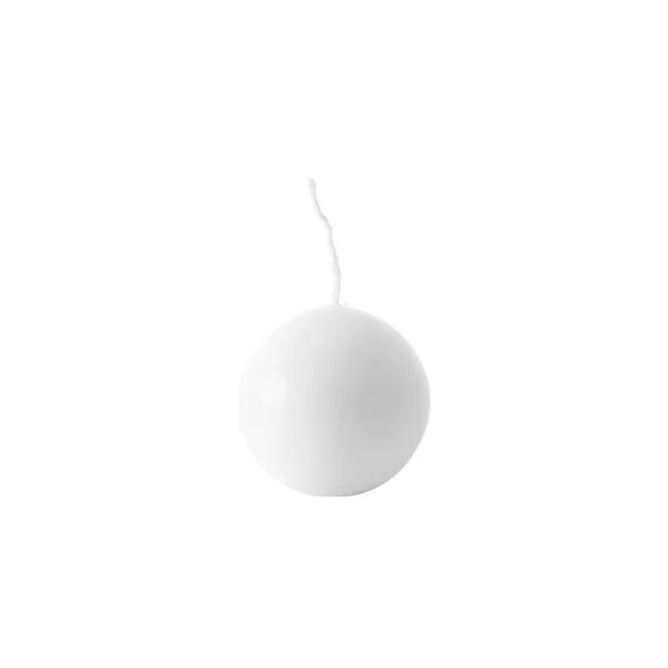 Candle Do Round Sphere White Ball Candle 7.5cm