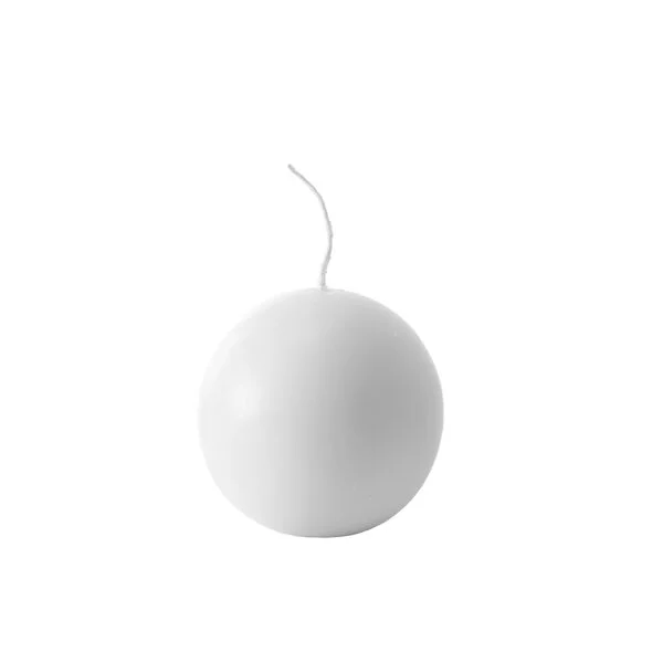 Candle Do Round Sphere White Ball Candle 10cm