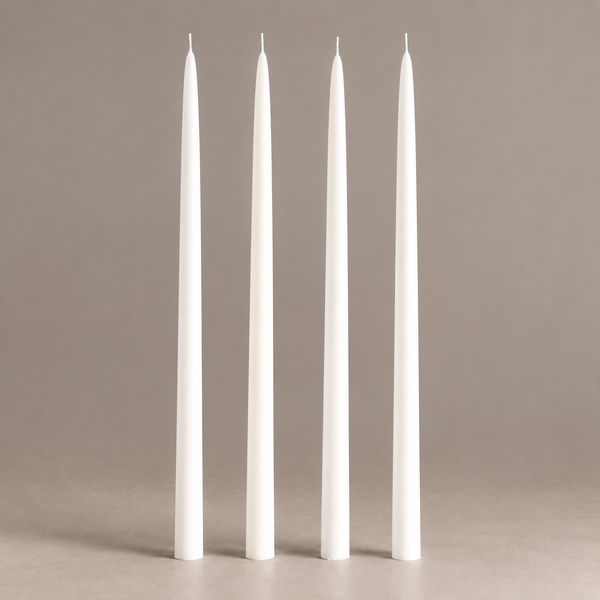 Candle Do 4 x Statement Taper Candles Off White 60cm