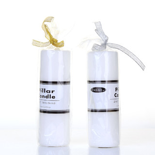 48 x White Unscented Pillar Candles 5 x 15cm / 2x6'' Box of Wholesale Bulk