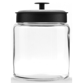 2 x Anchor Hocking Montana Jar with 2.9L Black Lid