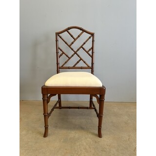 Chinese Chippendale Style Bamboo Chair