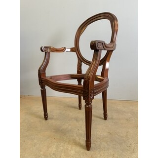 French Oval back Louis XVI Carver Chair Frame