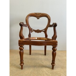 Victorian Carved Balloon Back Carver Chair