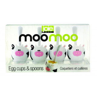 Joie MSC Moo Moo Egg Cup and Spoon Set of 4