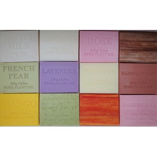 Bulk Lot x 100 Natural Assorted Fragranced Soap Australian Made 