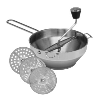 Avanti 19cm Stainless Steel Rotary Food Mill 3 Discs 