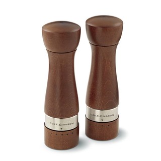 Cole & Mason  Melbury Pepper and Salt Mill Gift Set-Walnut