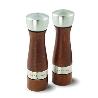 New Cole & Mason Oldbury Salt And Pepper Wooden Mills Gift Set