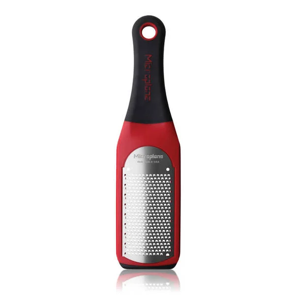 Microplane Stainless Steel Artisan Fine Grater Red
