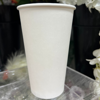 500pcs Disposable Paper Cup 16oz White