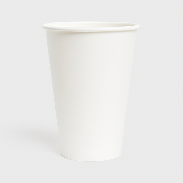 500pcs Disposable Paper Cup 16oz White