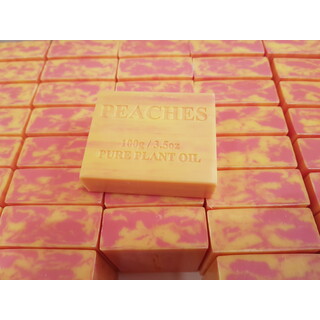 100 x Natural Peach Soap Australian Made For Dry Senstive Skin Bulk Lot