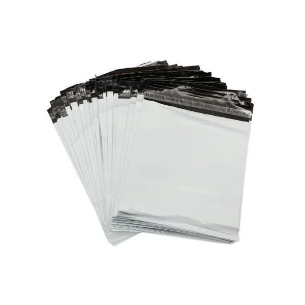 100 x White Plastic Courier Post Bag Mailer Mailing Satchel 450x600mm